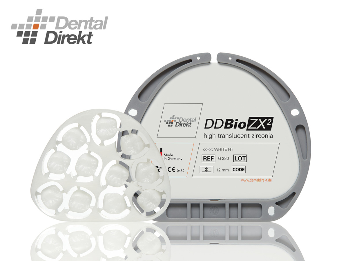 DD Bio ZX² (HT) vysoce translucentní pro Amann Girrbach®, 12mm