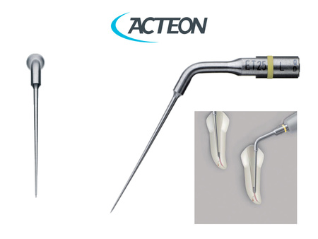 Acteon Satelec ET25L - Reendodoncie a odstranění zalomených nástrojů u dlouhých a rovných kanálků
