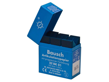 Artikulační papír Bausch BK01 modrý 300ks (krabička) 546-050, 70249