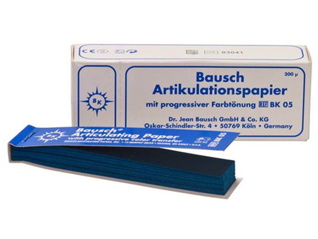 Artikulační papír Bausch BK05 modrý 300ks (bloček), 70251
