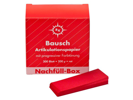 Artikulační papír Bausch refill BK1002 červený 300ks, 57272