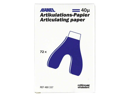 Artikulační papír HANEL 40 µm, 72 ks, podkova, modrá (81301)