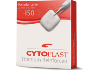 Osteogenics Cytoplast® Ti-150 titanem vyztužená PTFE membrána