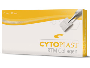 Osteogenics Cytoplast® RTM kolagen membrána, resorbce až 9,5 měsíce