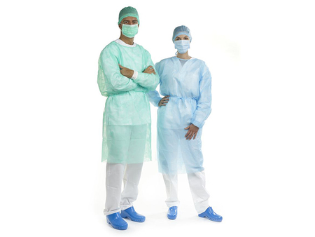 EURONDA - STERILNÍ chirurgický ochranný oděv sv.modrý, univerzální velikost, 25ks/bal, (270428)