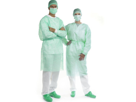 EURONDA - STERILNÍ chirurgický ochranný oděv sv.zelený, univerzální velikost  25ks/bal, (270427)