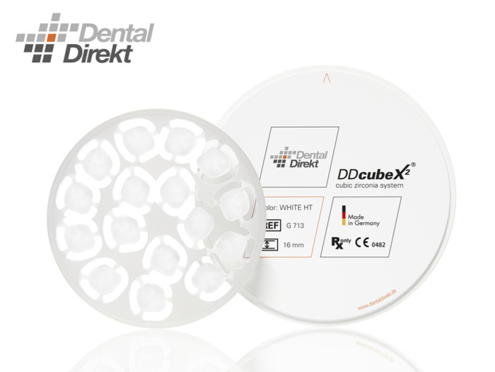 DD cubeX²® Bílý, super vysoce translucentní zirkon, 10mm