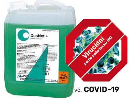 Alpro DesNet - vysoce účinný koncentrát, (0,5-1%) až 1000 L kvalitní dezinfekce na podlahy a plochy