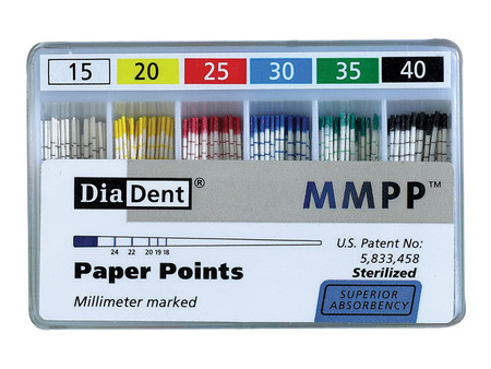 DiaDent .02 - Papírové čepy, sada 045-080