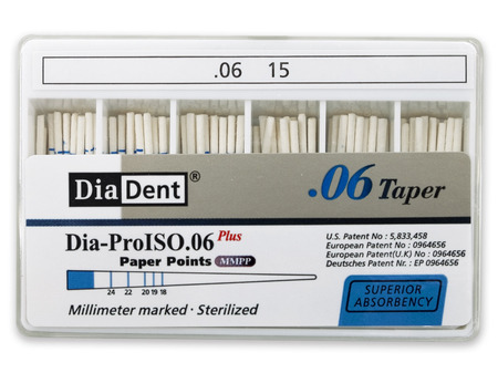 DiaDent .06 - Papírové čepy, vel. 015