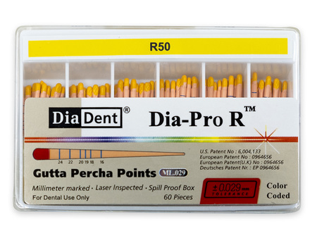Diadent Dia-Pro R - Gutaperčové čepy pro Reciproc, vel. 050