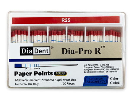 DiaDent Dia-Pro R - Papírové čepy pro Reciproc, vel. 025