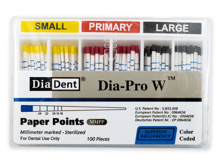 Dia-Pro W - Papírové čepy pro Wave One, SADA Small-Large