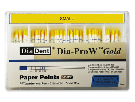 Dia-Pro W GOLD - Papírové čepy pro Wave One, vel. Small