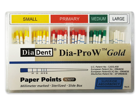 Dia-Pro W GOLD - Papírové čepy pro Wave One, SADA Small-Large