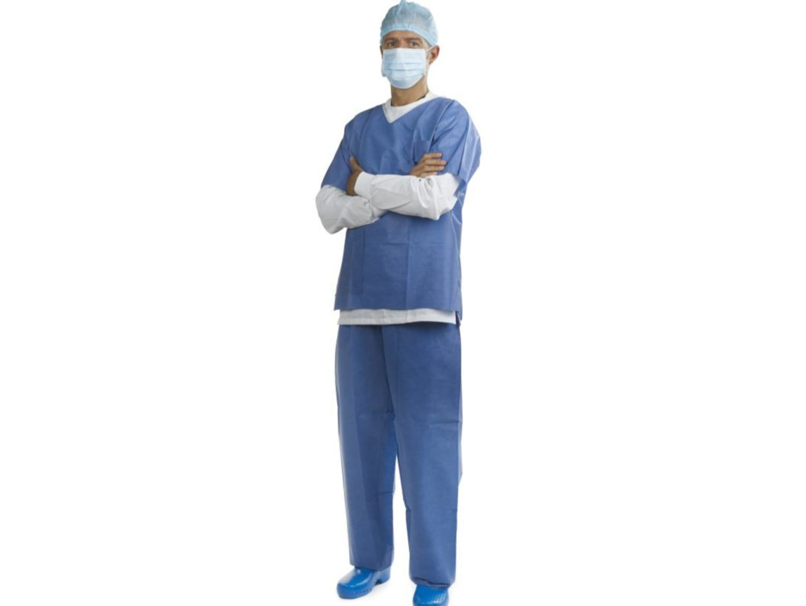 EURONDA Chirurgický ochranný oděv - kalhoty a tričko, vel. XL, 20setů, 270417