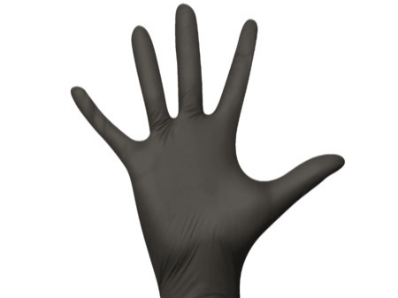 Rukavice LATEX 100ks černá vel. L 