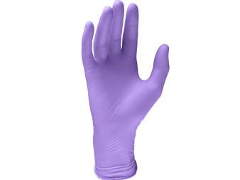 Rukavice LATEX 100ks fialová vel. L 