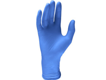 Rukavice LATEX 100ks modrá vel. L 