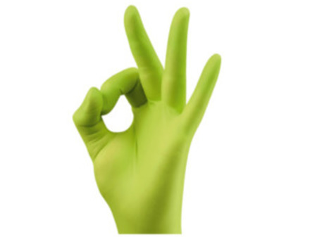 Rukavice LATEX 100ks sv.zelená vel. L
