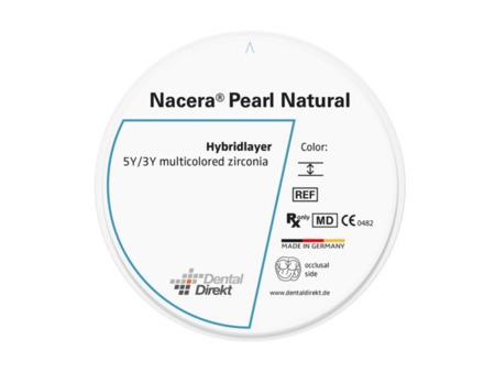 DD Nacera® Pearl Natural, multilayer zirkon, translucentní, 0M2, 20 mm