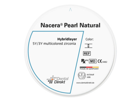DD Nacera® Pearl Natural, multilayer zirkon, translucentní, B1, 20 mm
