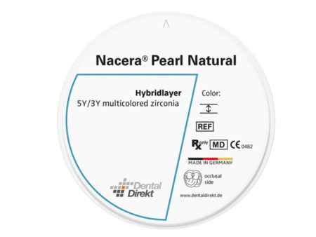 DD Nacera® Pearl Natural, multilayer zirkon, translucentní, B2, 20 mm