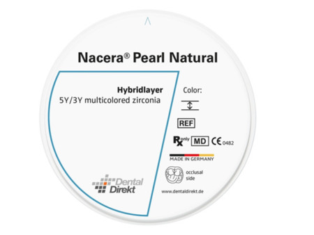 DD Nacera® Pearl Natural, multilayer zirkon, translucentní, C4, 25 mm