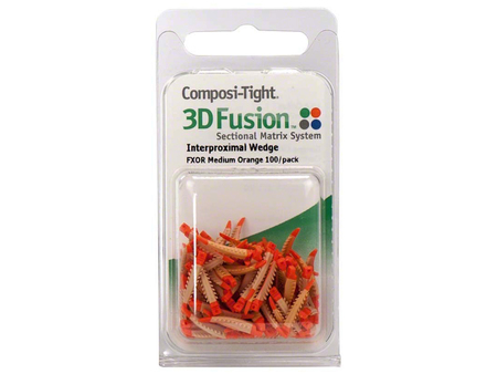 Klínky Composi-Tight® 3D Fusion™ - 100 ks, oranžové, střední, 123232