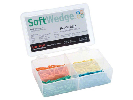 Mezizubní klínky Soft Wedge™ - SADA 4x 100 ks (žlutá, modrá, oranžová, zelená) 93251
