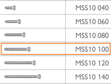 MEISINGER Micro Screw 3 x Ø1.0 - 10mm, by Prof. Dr. Fouad Khoury