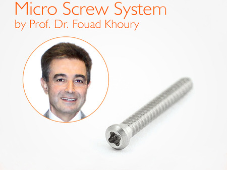 MEISINGER Micro Screw 3 x Ø1.0 - 10mm, by Prof. Dr. Fouad Khoury