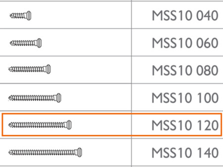 MEISINGER Micro Screw 3 x Ø1.0 - 12mm, by Prof. Dr. Fouad Khoury