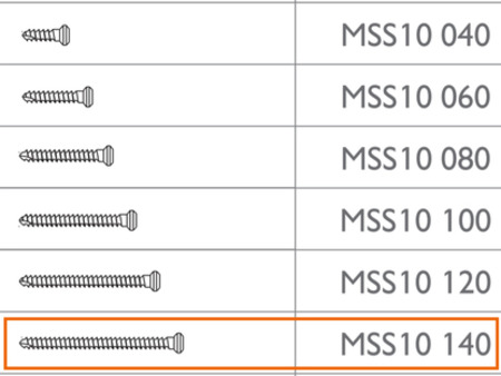 MEISINGER Micro Screw 3 x Ø1.0 - 14mm, by Prof. Dr. Fouad Khoury