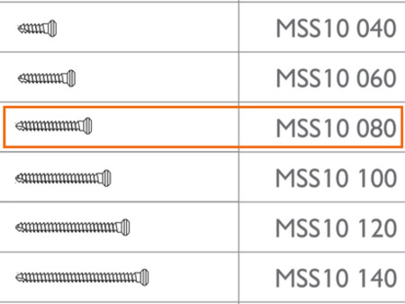 MEISINGER Micro Screw 3 x Ø1.0 - 8mm, by Prof. Dr. Fouad Khoury