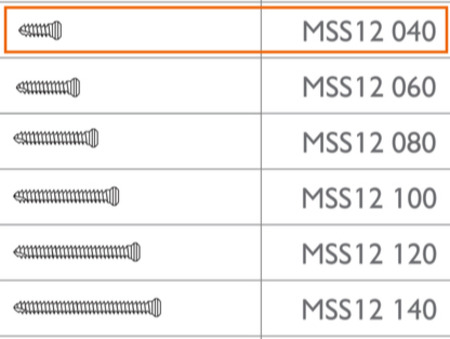 MEISINGER Micro Screw 3 x Ø1.2 - 4mm, by Prof. Dr. Fouad Khoury