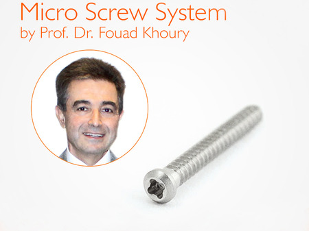 MEISINGER Micro Screw 3 x Ø1.2 - 6mm, by Prof. Dr. Fouad Khoury