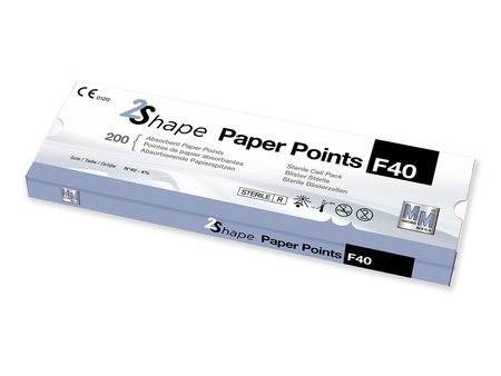 MicroMega - Sterilní papírové čepy 2Shape, F40 (2)