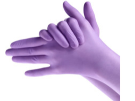 Rukavice NITRIL 100ks fialová vel. XS 