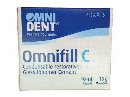 Omnifill C - skloionomerní cement, set A2 15g prášek 10ml tekutina (85182)
