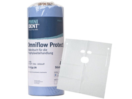 Omniflow protect-ochranná profilaktická rouška pro pacienta sv.modrá, 60x54cm, 40ks, 83605