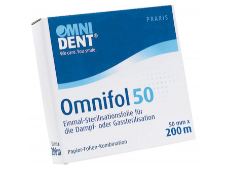 Omnifol - jednorázová sterilizační fólie, 50mm x 200m 26420