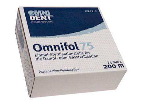 Omnifol - jednorázová sterilizační fólie, 75mm x 200m 26421