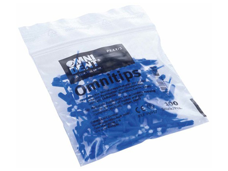 OmniTips - mikroaplikátory, modré, 100ks 25657