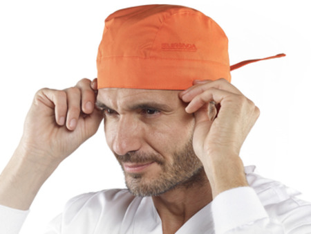 EURONDA Monoart Operační čepice, oranžová (autoklávovatelná 121°C.) 1ks, 262005