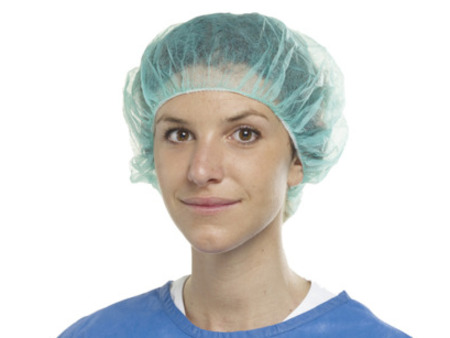 EURONDA chirurgická operační čepice Round cap zelená 100ks (270505) 