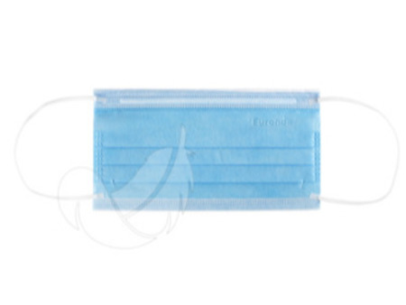 EURONDA Monoart Rouška 4-vrstvá pro citlivou pokožku hypoalergenní modrá 50ks