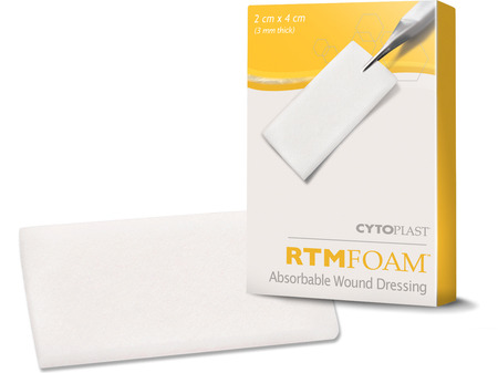 RTMFoam kolagenový pásek 20x40mm na ošetření extrakční rány Osteogenics