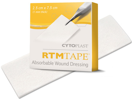 RTMTape kolagenový pásek 25x75mm na zastavení krvácení a ošetření extrakční rány Osteogenics
