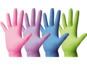 Nitrilové rukavice barevné